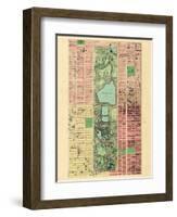 1867, New York City, Central Park Composite, New York, United States-null-Framed Giclee Print