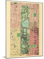 1867, New York City, Central Park Composite, New York, United States-null-Mounted Premium Giclee Print