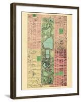 1867, New York City, Central Park Composite, New York, United States-null-Framed Giclee Print