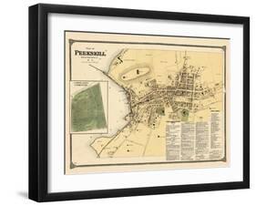 1867, Peekskill Plan, Cortlandt Cemetery, New York, United States-null-Framed Giclee Print