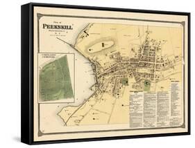 1867, Peekskill Plan, Cortlandt Cemetery, New York, United States-null-Framed Stretched Canvas