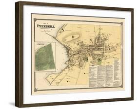 1867, Peekskill Plan, Cortlandt Cemetery, New York, United States-null-Framed Giclee Print