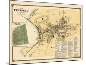 1867, Peekskill Plan, Cortlandt Cemetery, New York, United States-null-Mounted Giclee Print