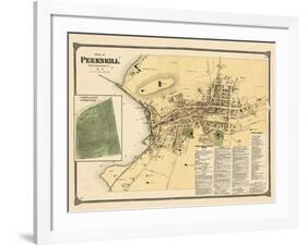 1867, Peekskill Plan, Cortlandt Cemetery, New York, United States-null-Framed Giclee Print