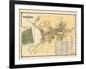 1867, Peekskill Plan, Cortlandt Cemetery, New York, United States-null-Framed Giclee Print