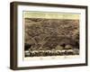 1867, Pontiac Bird's Eye View, Michigan, United States-null-Framed Giclee Print