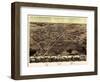 1867, Pontiac Bird's Eye View, Michigan, United States-null-Framed Giclee Print