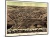 1867, Pontiac Bird's Eye View, Michigan, United States-null-Mounted Giclee Print