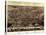 1867, Pontiac Bird's Eye View, Michigan, United States-null-Stretched Canvas