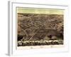 1867, Pontiac Bird's Eye View, Michigan, United States-null-Framed Giclee Print