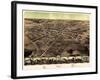 1867, Pontiac Bird's Eye View, Michigan, United States-null-Framed Giclee Print