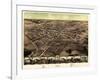 1867, Pontiac Bird's Eye View, Michigan, United States-null-Framed Giclee Print