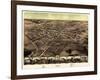 1867, Pontiac Bird's Eye View, Michigan, United States-null-Framed Giclee Print