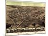 1867, Pontiac Bird's Eye View, Michigan, United States-null-Mounted Giclee Print