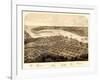 1867, Port Huron - Sarnia - Gratiot Bird's Eye View, Michigan, United States-null-Framed Giclee Print