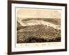 1867, Port Huron - Sarnia - Gratiot Bird's Eye View, Michigan, United States-null-Framed Giclee Print