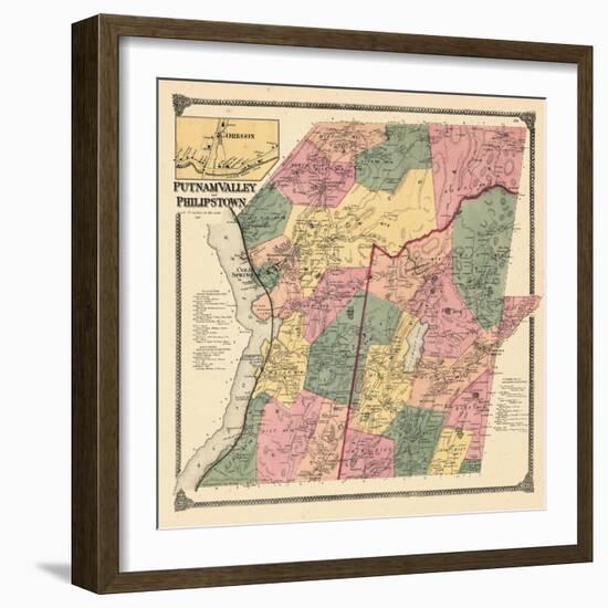 1867, Putnam Valley and Philipstown, Oregon, New York, United States-null-Framed Giclee Print