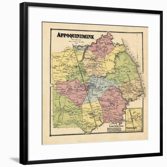 1868, Appoquinimink, Townsend, Delaware, United States-null-Framed Giclee Print