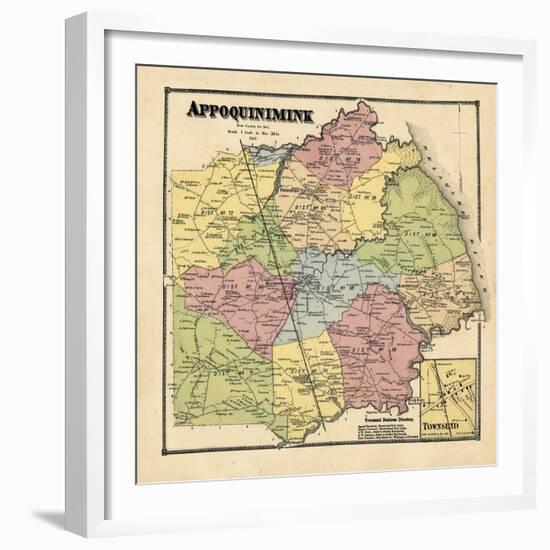 1868, Appoquinimink, Townsend, Delaware, United States-null-Framed Giclee Print