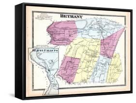 1868, Bethany, Beacon Falls Town, Connecticut, United States-null-Framed Stretched Canvas