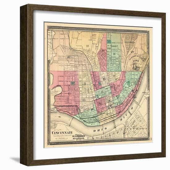 1868, Cincinnati, Ohio, United States-null-Framed Giclee Print