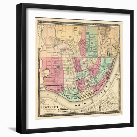 1868, Cincinnati, Ohio, United States-null-Framed Giclee Print