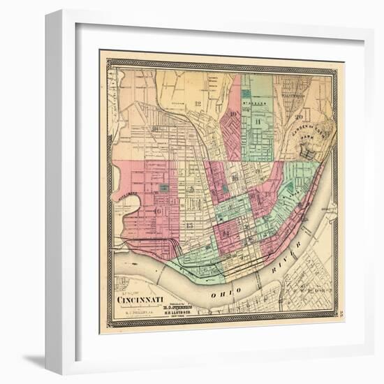 1868, Cincinnati, Ohio, United States-null-Framed Giclee Print