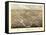 1868, Columbus Bird's Eye View, Wisconsin, United States-null-Framed Stretched Canvas