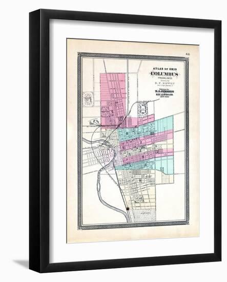 1868, Columbus, Ohio, United States-null-Framed Giclee Print