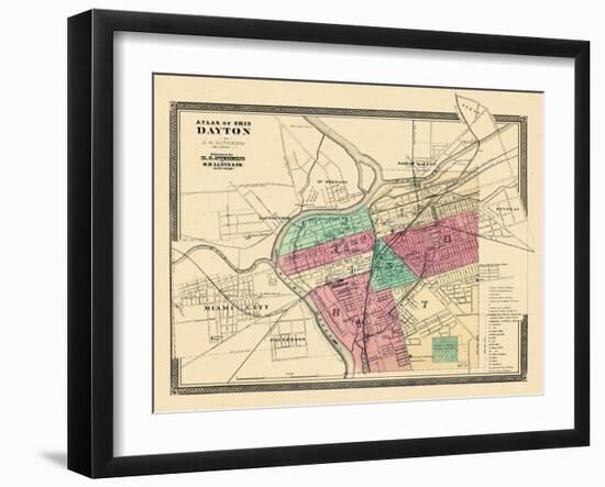 1868, Dayton, Ohio, United States-null-Framed Giclee Print