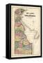 1868, Delaware State Map, Delaware, United States-null-Framed Stretched Canvas