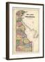 1868, Delaware State Map, Delaware, United States-null-Framed Giclee Print
