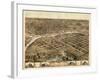 1868, Des Moines Bird's Eye View, Iowa, United States-null-Framed Giclee Print