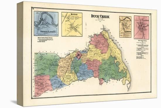 1868, Duck Creek, Smyrna Landing, Salisbury, Clayton, Delaware, United States-null-Stretched Canvas