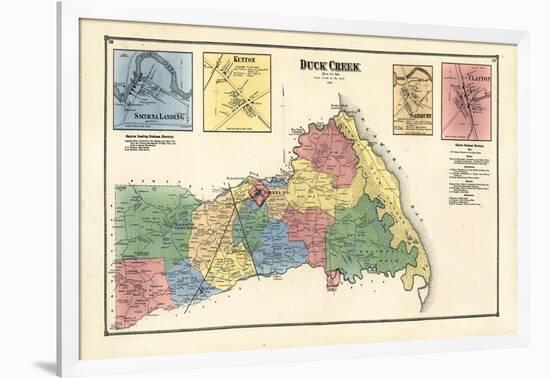 1868, Duck Creek, Smyrna Landing, Salisbury, Clayton, Delaware, United States-null-Framed Giclee Print