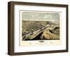 1868, Grand Haven Bird's Eye View, Michigan, United States-null-Framed Giclee Print