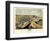 1868, Grand Haven Bird's Eye View, Michigan, United States-null-Framed Giclee Print