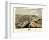 1868, Grand Haven Bird's Eye View, Michigan, United States-null-Framed Giclee Print