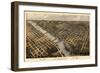 1868, Grand Rapids Bird's Eye View, Michigan, United States-null-Framed Giclee Print