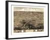 1868, Independence Bird's Eye View, Missouri, United States-null-Framed Giclee Print