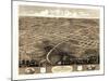 1868, Independence Bird's Eye View, Missouri, United States-null-Mounted Giclee Print