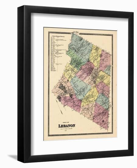 1868, Lebanon Town, Connecticut, United States-null-Framed Premium Giclee Print