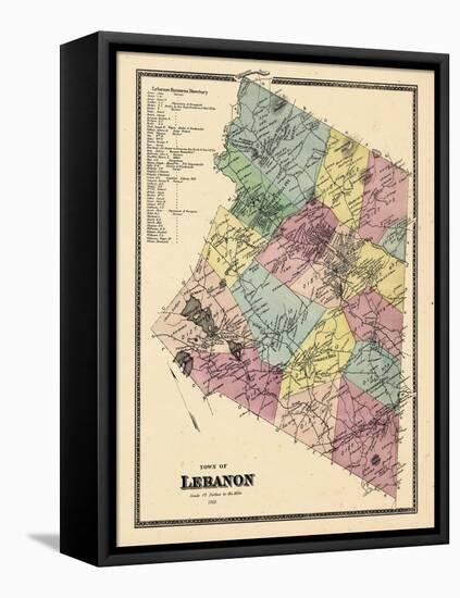 1868, Lebanon Town, Connecticut, United States-null-Framed Stretched Canvas