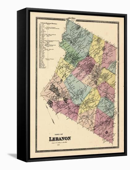 1868, Lebanon Town, Connecticut, United States-null-Framed Stretched Canvas