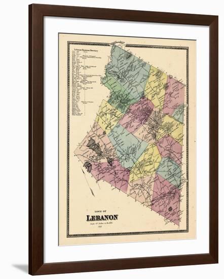 1868, Lebanon Town, Connecticut, United States-null-Framed Giclee Print