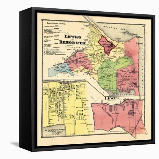 1868, Lewes And Rehoboth, Lewes, Delaware, United States-null-Framed Stretched Canvas