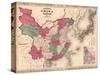 1868 Map of China and Japan, Showing Provincial Boundaries-null-Stretched Canvas