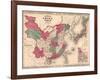 1868 Map of China and Japan, Showing Provincial Boundaries-null-Framed Art Print