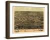 1868, Marion Bird's Eye View, Iowa, United States-null-Framed Giclee Print