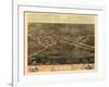 1868, Marion Bird's Eye View, Iowa, United States-null-Framed Giclee Print